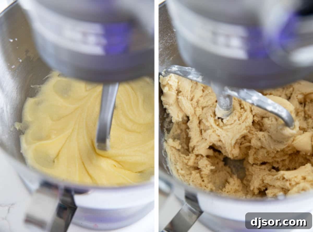 Indulge in the sweetness of summer with this irresistible Fruit Pizza. A sugar cookie base is topped with a sweet cream cheese frosting, then layered with fresh, in season fruit for a stunning dessert that is as delicious as it beautiful. Making cookie dough for fruit pizza.