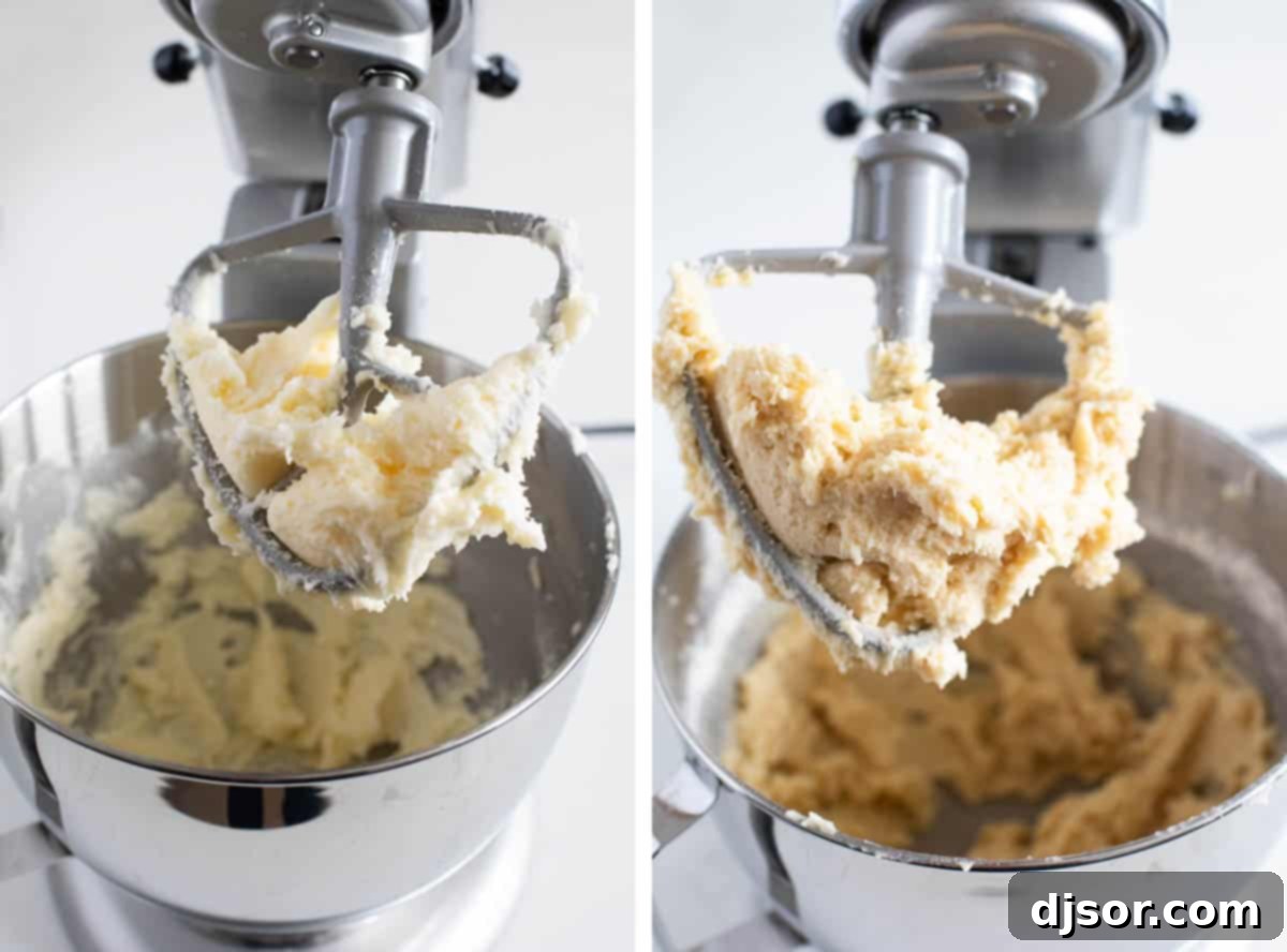 Homemade Spritz Cookies A Step-by-Step Guide 4 Making dough for Spritz Cookies.