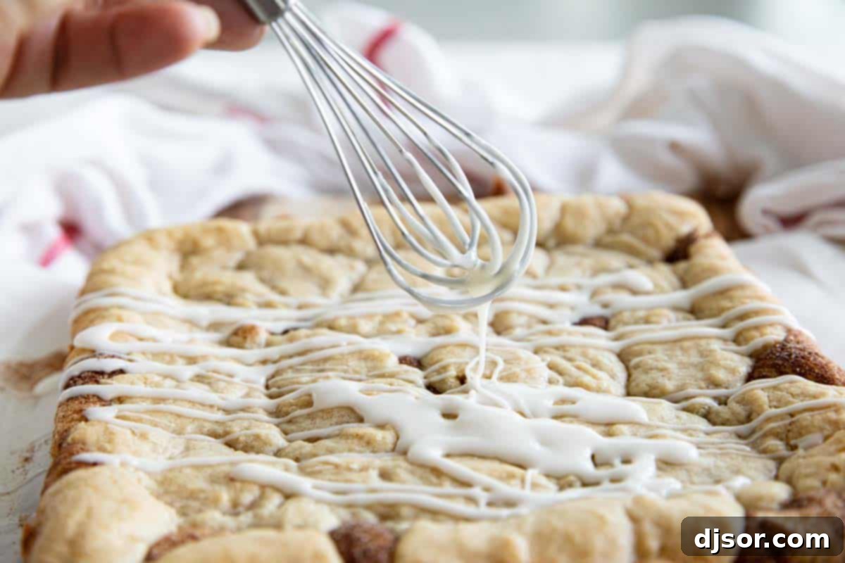 glaze for cookie bars