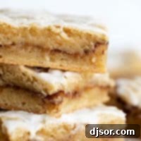 stack of snickerdoodle bars