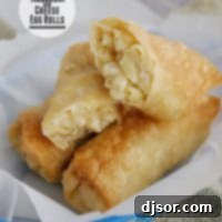 Crispy Macaroni Cheese Rolls 3 Delicious Mac and Cheese Egg Rolls ready to serve