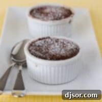 Hot Chocolate Souffle | www.tasteandtellblog.com