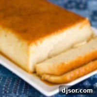 Sliced Coconut Banana Caramel Custard