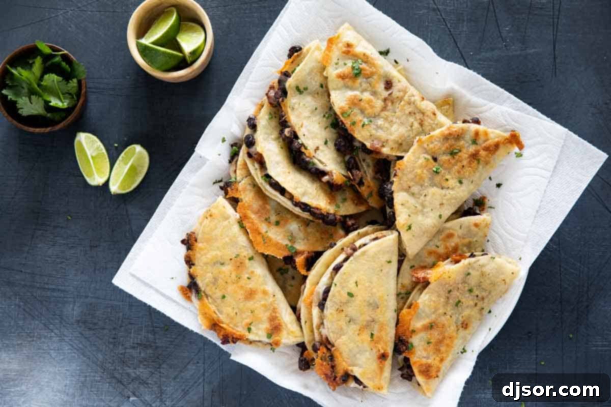 crispy black bean tacos on paper towels