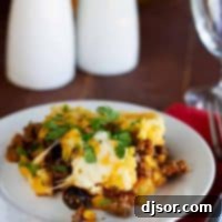 Serving of Tamale Pie