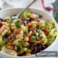 Vibrant Thai Chicken Salad 10 Thai Chicken Salad with easy homemade dressing and peanut sauce.