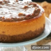 The Ultimate Praline Cheesecake 2 Larger-Than-Life Praline Cheesecake | www.tasteandtellblog.com