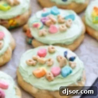 Lucky Charms Cookies with Marshmallow Buttercream Recipe Image