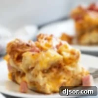 Finished Croissant Breakfast Casserole
